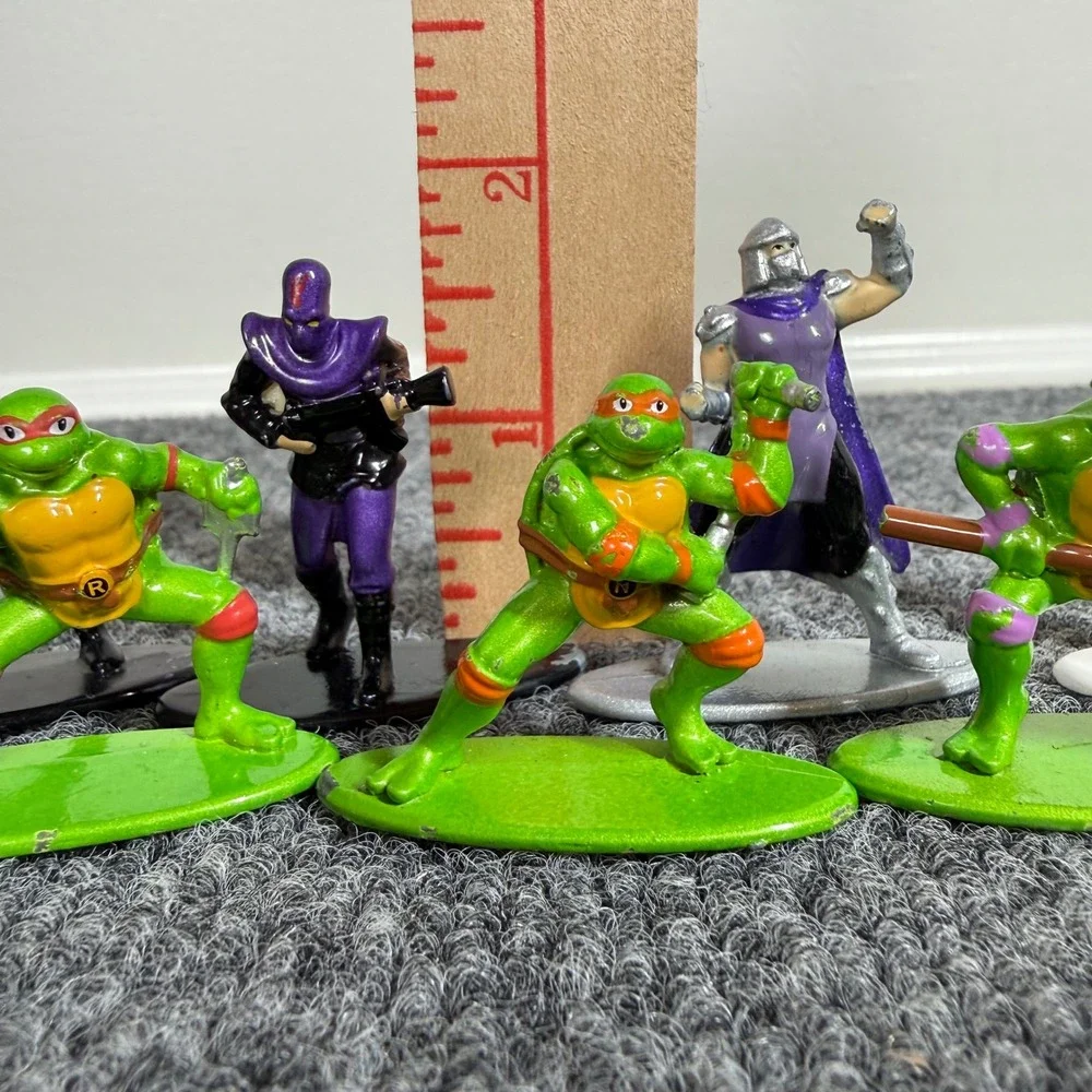 TMNT Jada Toys Metal Figure Lot Turtles Splinter Shredder April Foot Soldier
